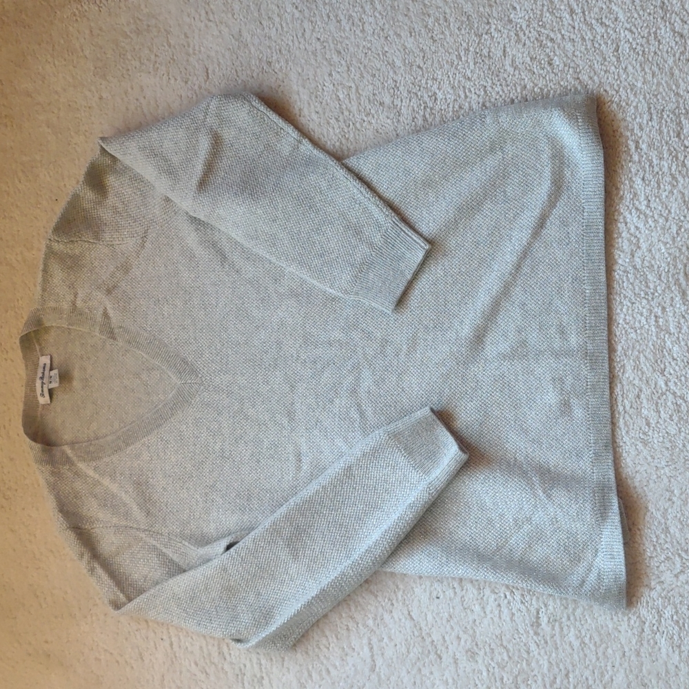 Sparkly grey lightweight sweater by Tommy Bahama